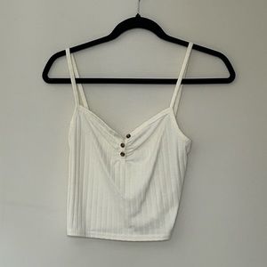Soft Topshop crème tank top